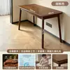 Escritorio de madera maciza, adecuado para uso doméstico, escritorio de estudio para estudiantes, apartamento pequeño, dormitorio, montado en la pared, escritorio de computadora estrecho y largo
