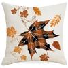 Funda de Almohada Decorativa para el Hogar de Amazon Transfronteriza Cosecha de Otoño Calabaza Hoja de Arce Lino Sala de Estar Sofá Cojín Almohada