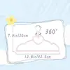 Perchas de plástico para niños Jiyao, perchas antideslizantes y que no dejan marca para camisas de bebé, abrigos, niños pequeños y niños mayores