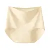 Pantaletas de algodón puro jacquard de cintura alta para tallas grandes, ajustadas a la cadera, longitud extendida, sin costuras, cómodas, con entrepierna antibacteriana para mujer
