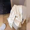 Pantalones de traje de satén jacquard chino para mujer, primavera y otoño 2024, estilo nacional, de alta gama, rectos, ajustados y de pierna ancha.