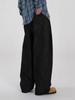 MYQ Vaqueros Rectos Simples Versátiles para Hombre Otoño Nuevo Pantalones Sueltos Moda Coreana Pantalones de Pierna Ancha