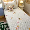 Funda Especial para Cama de Residencia Estudiantil Pieza Única 100% Algodón Protector de Cama Colchón de Algodón Puro Juego de Tres Piezas para Cama Individual de Residencia
