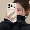 Adecuado para funda de teléfono Apple 17, simple caricatura 16pro protección de lente completa, iPhone 14 pegatina de conejito para niñas