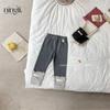 Ningli Corea 2025 Primavera y Otoño Ropa Infantil Nueva Niñas Otoño Leggings de Encaje Patchwork Pantalones Infantiles Lindos