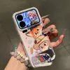 Capa de Celular Desenho Raposa e Coelho Adequada para Apple 17 Pro Max, Novo Modelo para iPhone 16 Plus, Alta Qualidade para 15 Pro