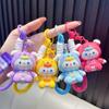 Llavero de oso boo boo con chapado UV auténtico oso de goma suave colgante para llaves de niños colgante para bolso pequeño regalo al por mayor