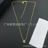 Novo colar europeu e americano transfronteiriço de corda de cânhamo David cravejado de diamantes, autêntico com etiqueta, feito de latão, moda de luxo leve, atacado para transmissão ao vivo