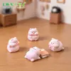 Cerdito regordete luminoso, casa de muñecas, decoraciones DIY, bolsa ciega, accesorios colgantes, micro paisaje de escritorio, adornos pequeños.