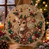 Decoração de Árvore de Natal 5D Amazon Cross-Border Halloween Dey Pintura Diamante Pérola Acrílico Natal Conjunto de 6 Peças Decoração Suspensa
