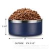 Nuevo Producto Amazon 32oz 64oz 304 Acero Inoxidable de Doble Capa Tazón para Perros Gran Capacidad Mascota Gato y Perro Tazón Logo Personalizado