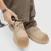 Sapatos Masculinos de Primavera Antiderrapantes com Solado Grosso Aumentadores de Altura, Sapatos Derby Versáteis de Nicho Retrô para Uso Externo Casual Esportivo e Trabalho
