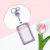 Set original de tarjetas transparentes lindo insignia de estudiante bolsa deslizante para tarjeta escolar joyería para colgar en el cuello punto anti-pérdida duradera fabricantes