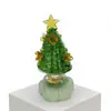 10.5cm Base Giratoria de Cerámica Jingdezhen Adorno de Árbol de Navidad Manualidades de Vidrio Cerámicas Navideñas