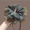 2026 Nuevo Coletero de Cinta Floral Estilo Coreano para Mujer, Goma Elástica de Alta Elasticidad para Peinados de Moño, Accesorio para el Cabello