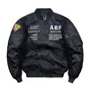 Chaqueta de aviación MA1 para primavera y otoño, chaqueta de vuelo de la Fuerza Aérea para hombre, chaqueta cruzada para hombre, mono, cuello de béisbol, top