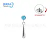 Pendientes de aleación de titanio F136 con circonita, pendiente para el cartílago de la oreja con borla de tira de Sauron, populares en Europa y América, joyería para perforación corporal para mujeres