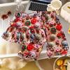 Conjunto de Chaleco de Encaje y Falda para Niña Verano Delgado Princesa Niña Lindo Dibujos Animados 3D Pantalón Falda Conjunto de Dos Piezas Ropa para Niños