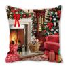 Feliz Navidad Feliz Navidad terciopelo piel de durazno encriptado decoración para el hogar cojín de sofá almohada ZT402