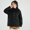 Chaqueta 3 en 1 cortavientos e impermeable para exteriores de otoño e invierno transfronteriza para hombres y mujeres con forro térmico para montañismo