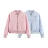 Comercio exterior transfronterizo al por mayor ropa de mujer 2026 verano nuevo moda europea y americana versátil simple cuello redondo chaqueta abrigo de algodón