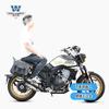 Coche muscular Wolf apto para Kaiyue 500F bolsa lateral bolsa lateral se puede instalar casco medio casco casco completo con cerradura marco de liberación rápida modificación