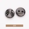 Botões Metálicos de Pétala com Dois Furos Botões de Camisa Botões de Tricô para Suéter Botões Botões Acessórios de Roupa Dourados