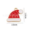 Colgante Navideño Aleación Goteo de Aceite Colgante Pequeño DIY Accesorios de Joyería Aretes Collar Pulsera Accesorios Sombrero Navideño