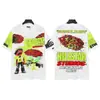 Moda Americana Transfronteriza Hellstar Serie Hellstar Camisetas Casuales de Algodón Impresas para Hombres y Mujeres Verano Sueltas de Manga Corta