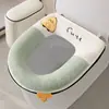 Cubierta para asiento de inodoro, nuevo estilo invierno 2026, forrada de felpa, apta para todas las estaciones, almohadilla impermeable para asiento de inodoro para uso doméstico