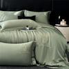 Lujo Ligero de Alta Gama Seda Lavada Verano Juego de Cuatro Piezas Verano Sedoso Desnudo Edredón Cubre Edredón Sábanas Ropa de Cama Juego de Tres Piezas