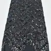 Vestido de Boda Bordado Vestido de Noche Moda Bordado de Cuentas de Ola Colorida Bordado de Lentejuelas Tela Bordada Tela Bordada Ropa de Mujer