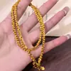 Collar de Sandía Antigua Súper Brillante Chapado en Oro para Mujer, Cadena para Clavícula de Lujo Ligero de Gama Alta con Transferencia de Imagen Sensible a la Luz que No se Desvanece por Mucho Tiempo
