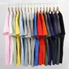 Tamanho Europeu Transfronteiriço Moda de Batalha Feminina T-shirt Colorida com Estampa de Padrão de Laptop Gola Redonda Primavera Verão Casual