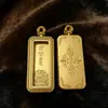Estuche de Acero de Titanio para Thangka al por Mayor, Chapado en Oro, No se Desvanece, Colgante de Caja Vacía para Thangka Pintado a Mano, Caja Gawu Impermeable de Doble Cara 2*2