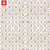 Tela de algodón de 40 pts con estampado de cuadros prismáticos y pequeñas flores frescas para ropa de mujer y camisa de vestir para niños en stock