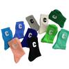 Personalización en Lotes Pequeños de Logo, Calcetines Deportivos de Algodón de Color Sólido a Media Pantorrilla con Letras Bordadas, Multicolor, Estilo para Todas las Estaciones, Amazon