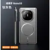 Adecuado para funda de teléfono Huawei MateX7, pantalla plegable, pintura metálica, succión magnética, bisagra de eje central X6, cubierta protectora completa anticaídas