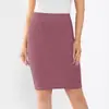 Falda de Seda Brillante de Moda y Elegante para Mujer, Ajustada al Cuerpo, de Cintura Alta, Longitud Media, Falda Lápiz Elástica Ajustada, Popular en Europa y América