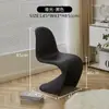 Cadeira de Jantar Italiana Preta Cadeira de Maquiagem Pantone Cadeira de Luxo Leve Banqueta de Maquiagem Cadeira de Mesa de Jantar de Designer