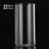 Vaso de Vidro Reto Nórdico, Vaso Simples Hidropônico para Flores, Suporte para Velas, Decoração Residencial de Luxo Simples, Decoração com Flores Secas