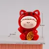 Año Nuevo Gato Li Si Cai Par Caja Sorpresa Táctil Linda Moderna Jugar Lindo Grano Color Sólido diy Resina Escritorio Adornos Creativos