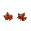 Aguja de Plata S925 Hoja de Arce Roja Coreana Nuevos Pendientes Elegantes de Alta Gama Retro Únicos Pendientes Venta al por Mayor Transfronteriza