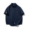 Camisa Jianheng Camisa Polo de Manga Corta para Hombre Verano Camisa de Secado Rápido Estilo Japonés Retro Camiseta Casual de Media Manga para Hombre Camisa
