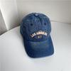 Gorra de mezclilla vintage, gorra de béisbol informal de moda, gorra de sol personalizada que combina con todo, estilo coreano para hombres y mujeres.