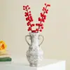 Vaso de Cerâmica Manchado Estilo Wabi-Sabi de Shumen Pacote de Arranjo de Flores Artificiais para Sala de Estar de Casa Utensílios de Flores Decorativos Retrô