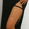 Cadena de Pierna Larga Elástica de Encaje Sexy de Moda Transfronteriza Europea y Americana con Colgantes de Mariposa, Concha, Serpiente y Pedrería para Mujer