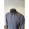 Camiseta Base de Terciopelo Doble Cara para Hombre, Top Casual Deportivo, Sudadera con Media Cremallera y Cuello Alto de Manga Larga para Correr para Hombre, Estilo Otoño e Invierno