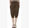 Calça Harem de Verão Feminina, Legging Cropped de Seda Gelada, Modelagem Justa, Tamanho Grande, Legging Cropped de Renda de Cintura Alta
