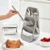 Armazenamento multifuncional de hashis para cozinha no atacado, porta-hashis compartimentado, fabricante de porta-hashis à prova de poeira, prateleira de armazenamento de hashis de luxo